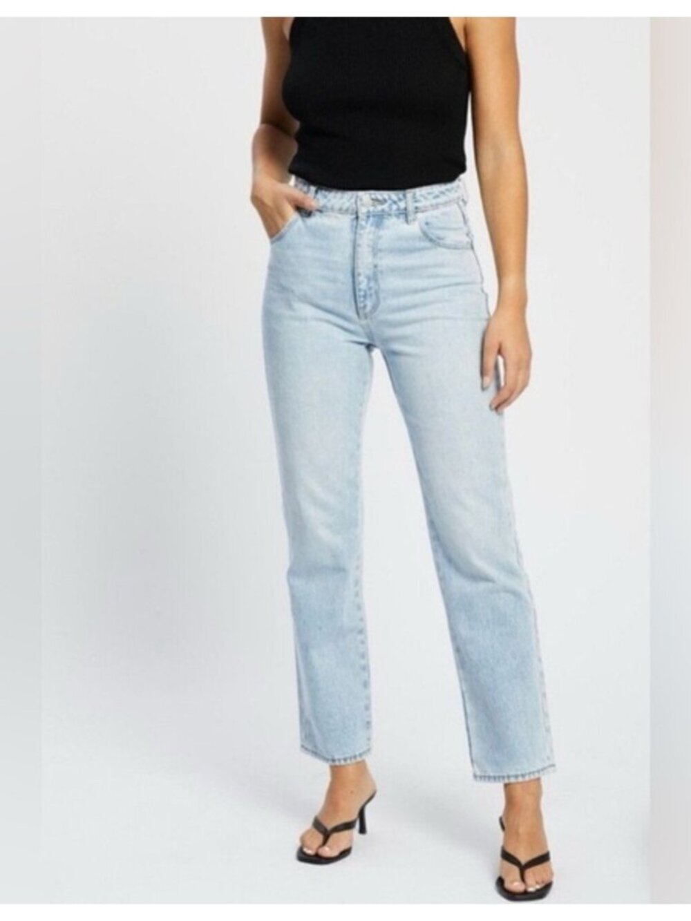 Rolla’s Original High Rise Straight Jean Size 27 Light Wash